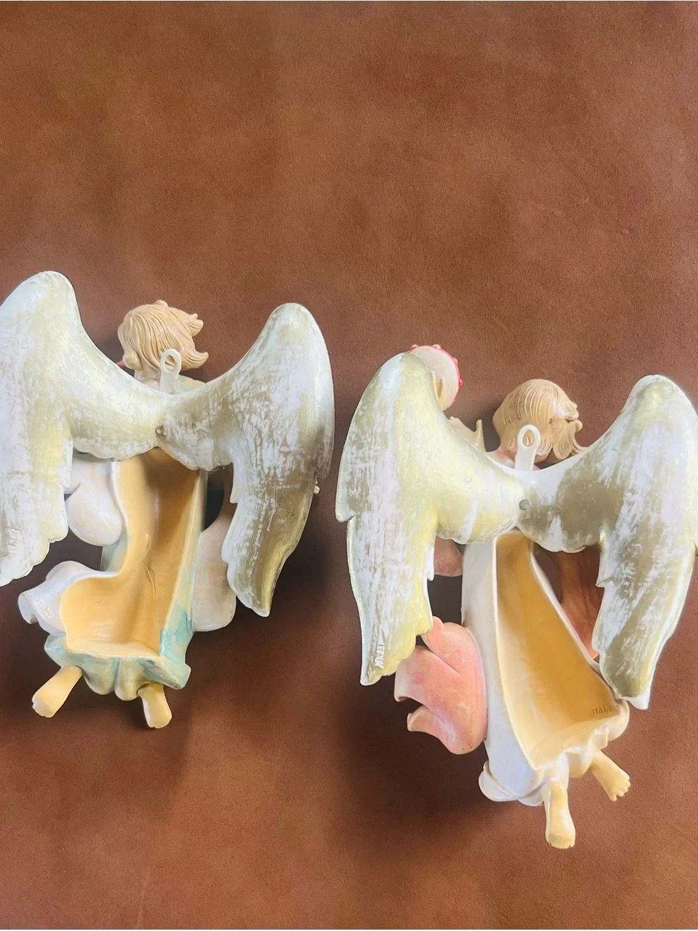 Vintage Angel Wall Plaques Made Italy Christmas Set 2